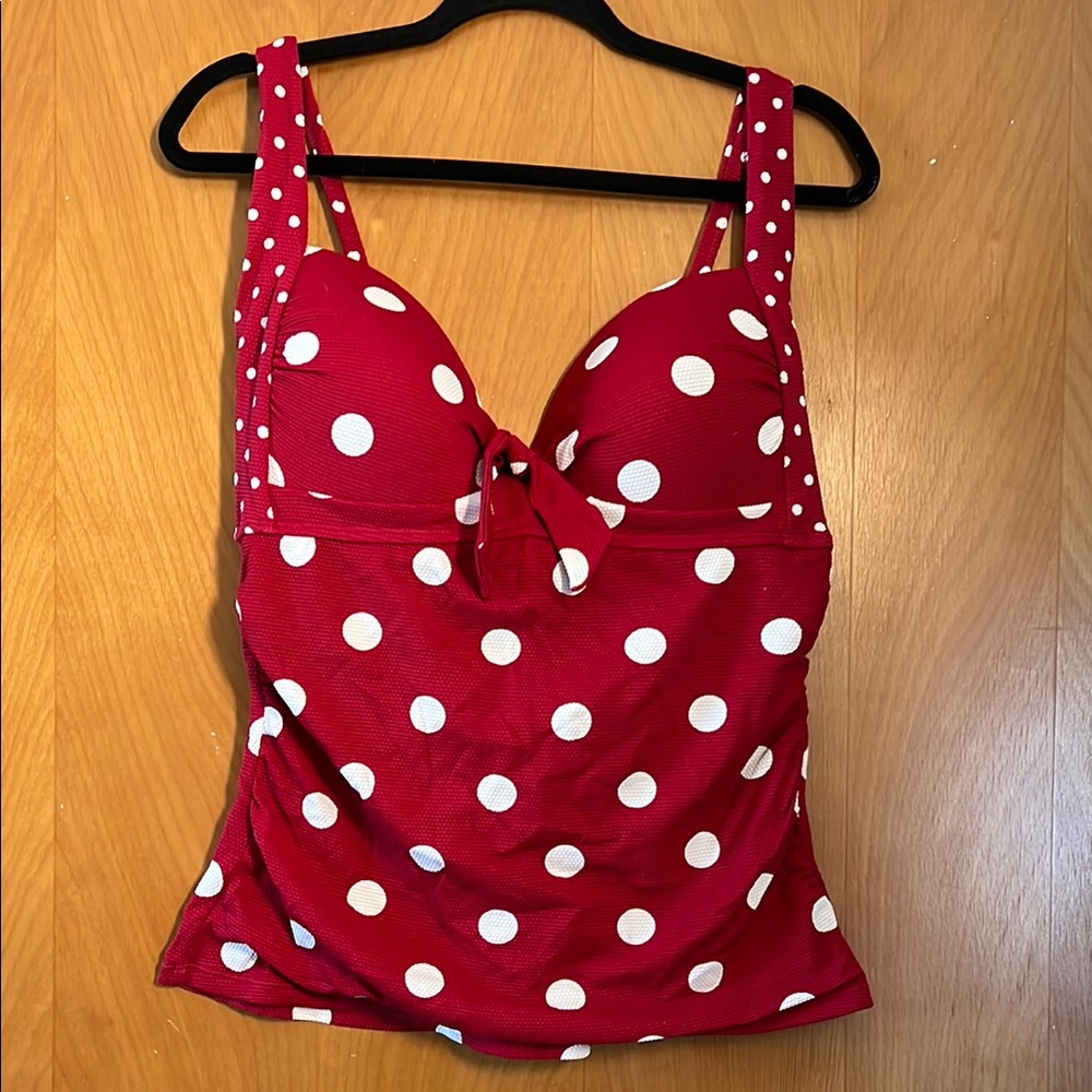 Liz Claiborne Red Sleeveless Bustier Tank Top